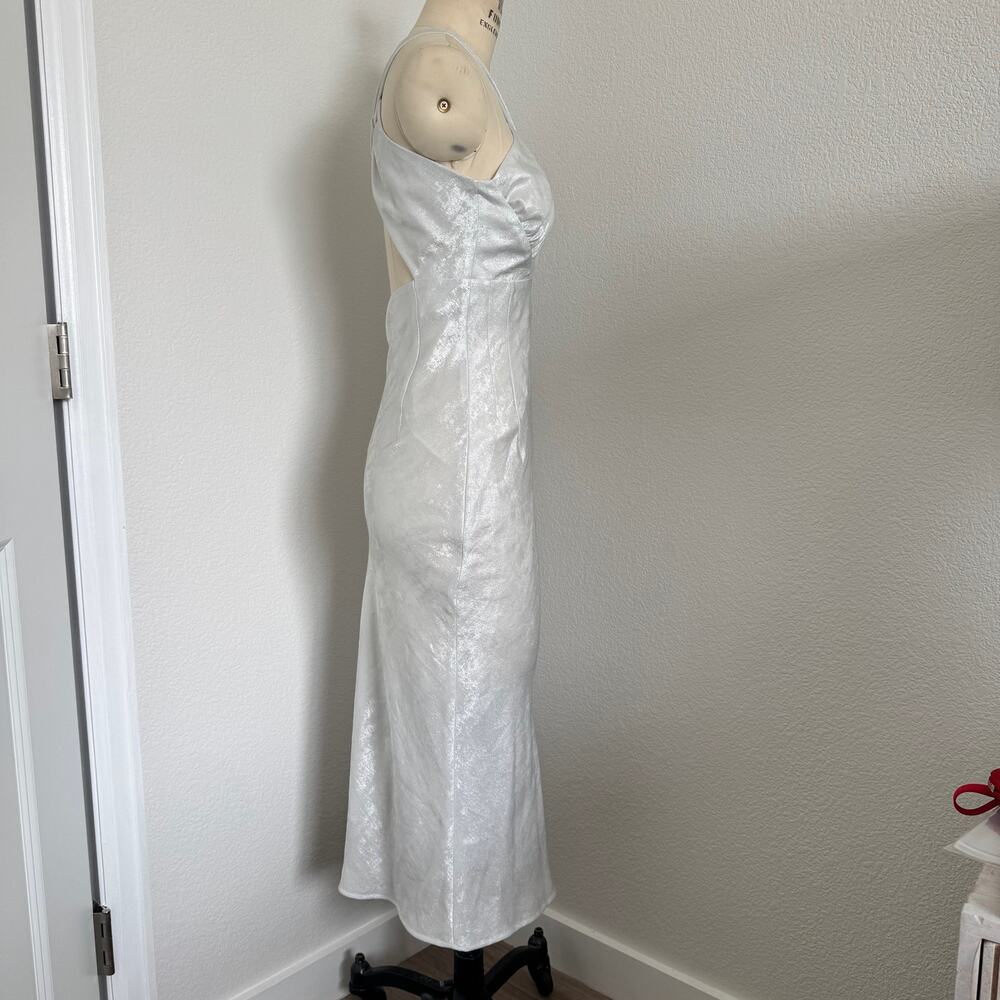IRO Paris | NWT "Calvino" Pearl White Midi Dress Size 34 - Picture 2 of 11